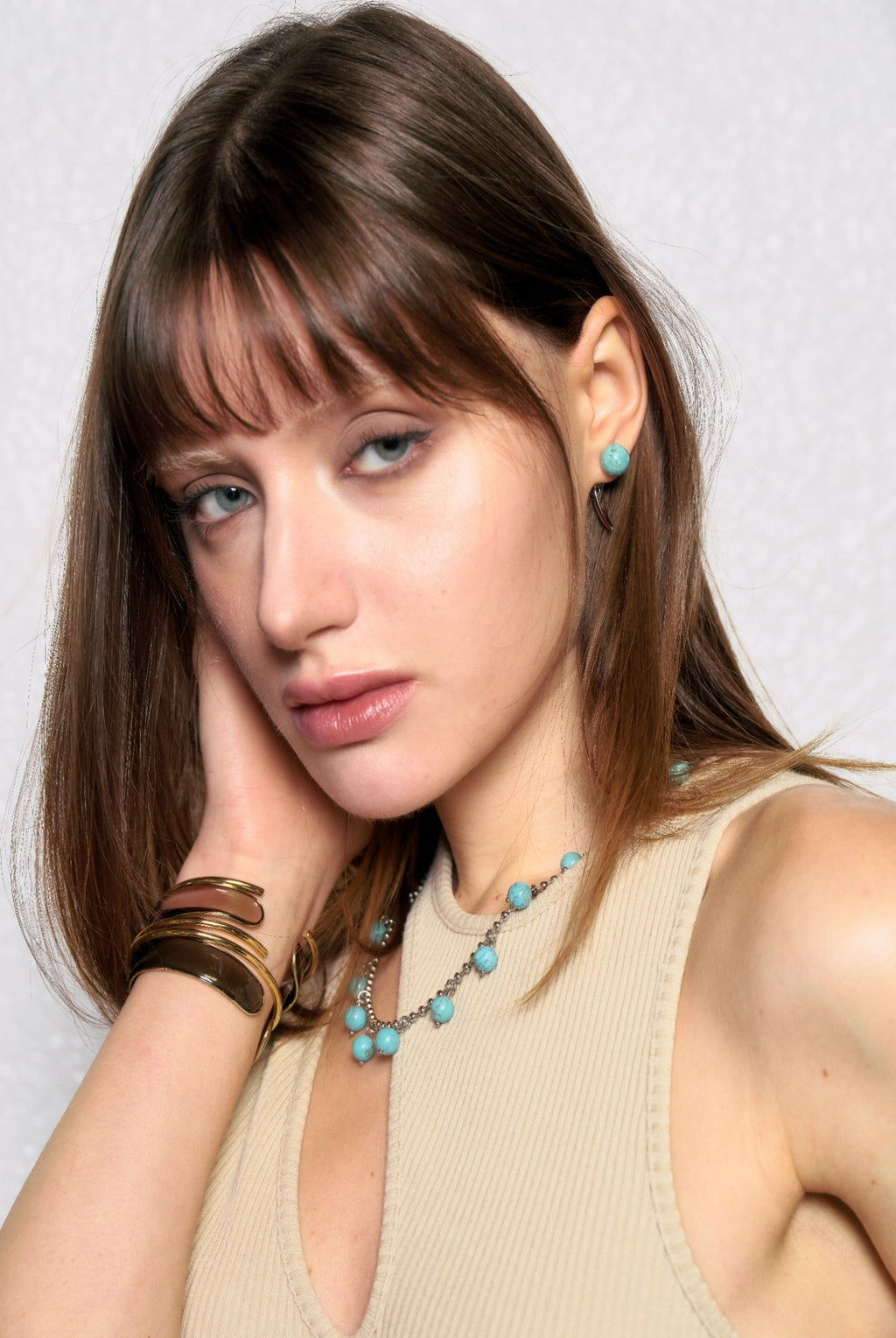 Fish Hook Earrings_turquoise